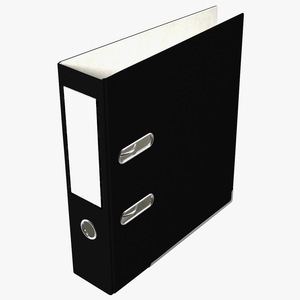 Office File for Keeping Documents Black 3D model