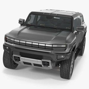 3D model Electric Off-Road Vehicle SUV Black