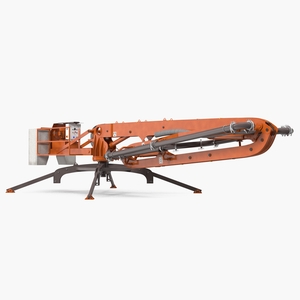 3D Concrete Boom Pump Machine