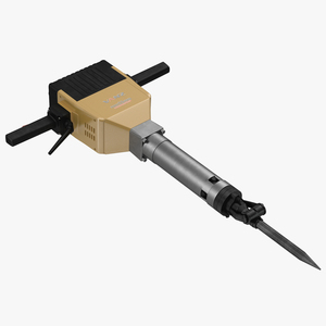 3D Electric Demolition Jack Hammer 2 model