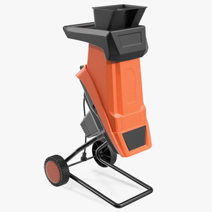 3D Compact Electric Wood Chipper Orange