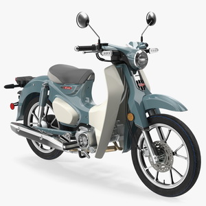 Scooter Honda Super Cub 2024 Green 3D model