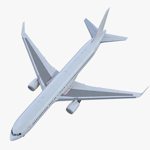 3D Boeing 767 300ER Generic Rigged