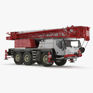 3D Mobile Crane Truck model