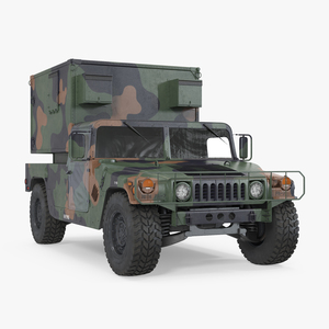 Shelter HMMWV m1037 Camo 3D model