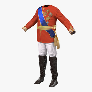 3D model Royal King Costume 4