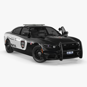 3D Police Car Rigged for Maya