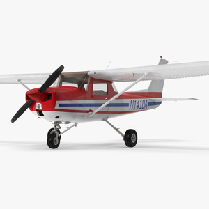 3D model Light Propeller Aircraft Cessna 150