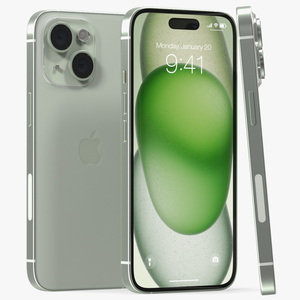 3D model IPhone 15 Green