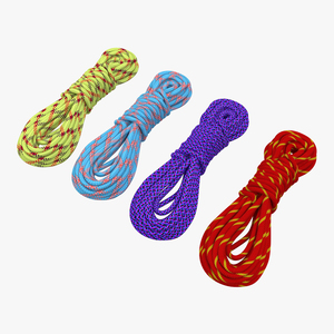 3D Rock Climbing Ropes Set model