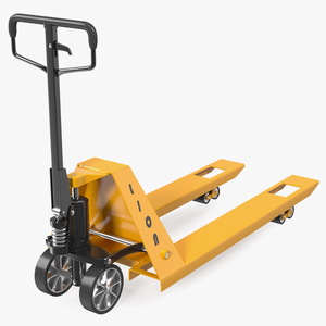 3D Industrial Standard Duty Pallet Jack Rigged model