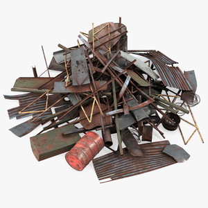 3D model Heap of Metal Debris