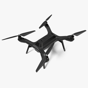 3DR Solo Drone Quadcopter Rigged 3D