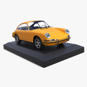 Scale Model Sport Car from 1960s on Pedestal 3D model