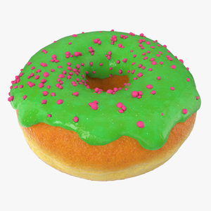 3D model Green Tea Donut