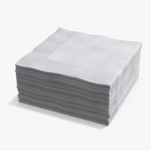 Stack of Paper Napkins 3D