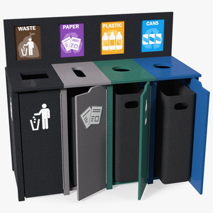 Sort Recycling Bins 3D model