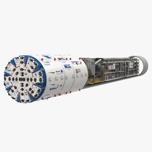 3D Nora Tunnel Boring Machine