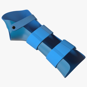 Resting Hand Splint Blue 3D model