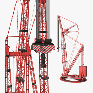 3D Mammoet Construction Crane Dirt