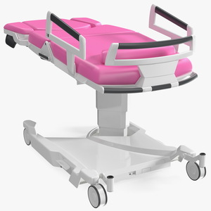 Childbirth Bed AVE 2 Pink Rigged 3D