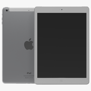 iPad Air Cellular Silver 3D model