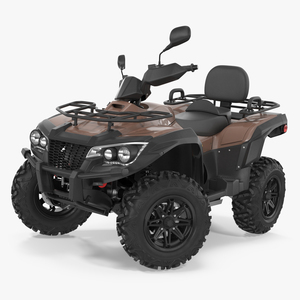 3D ATV Four Wheeler Bike Generic Rigged