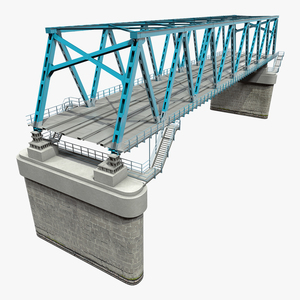 Railway Bridge Section 3D