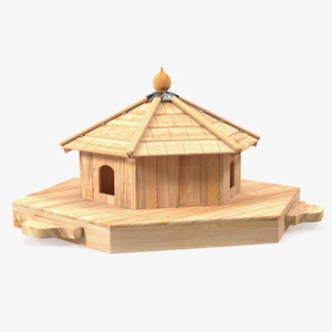 Floating Duck House 3 Nests 3D