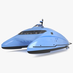 3D Catamaran Ferry Generic model