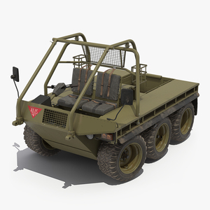 3D model Supacat Alvis Military Green Rigged