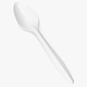 3D Realistic Plastic Spoon model