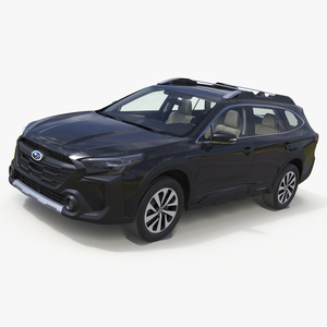 3D model Black Crossover Subaru Outback 2025