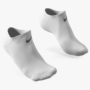 3D Socks Nike Grey on The Foot Standing Toes