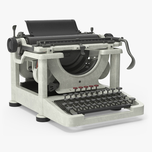 3D Typewriter Vintage model