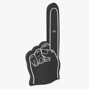 3D model Foam Hand Black