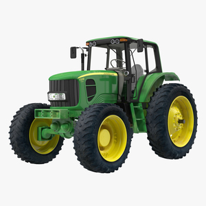 3D Tractor John Deere 7330 model