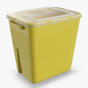 3D Waste Container 7L Plastic