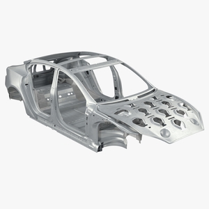 3D Tesla Model S Frame 2