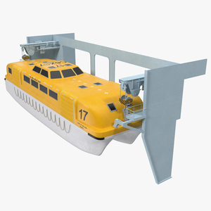 3D model Rescue Lifeboat