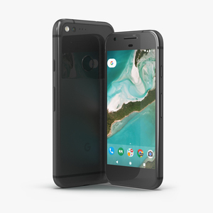 Google Pixel Phone Quite Black Set 3D model