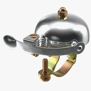 Retro Bicycle Bell Stainless Steel 3D model