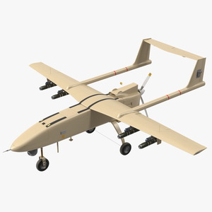 3D Brown UAV without Markings