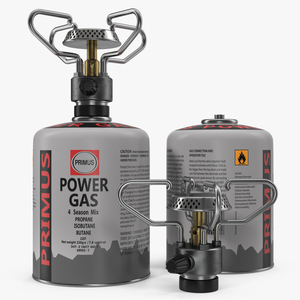 3D Gas Cylinder with Camping Stove