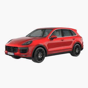 Porsche Cayenne Turbo S 2015 Simple Interior 3D model