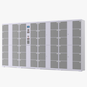 3D Automatic Parcel Storage System Grey