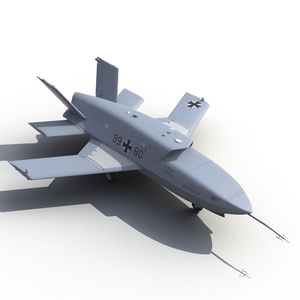 3D model EADS Barracuda UAV Rigged