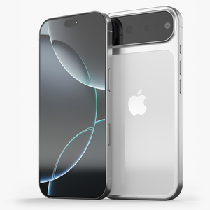 iPhone 17 Concept with Triple Camera White 3D