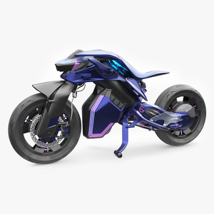 Futuristic Balancing Motorcycle Concept 3D model