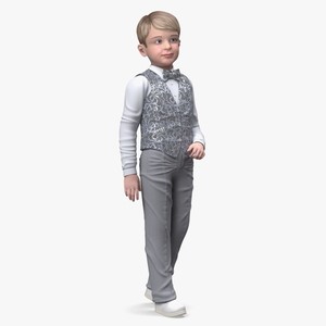 3D Realistic Child Boy Party Style